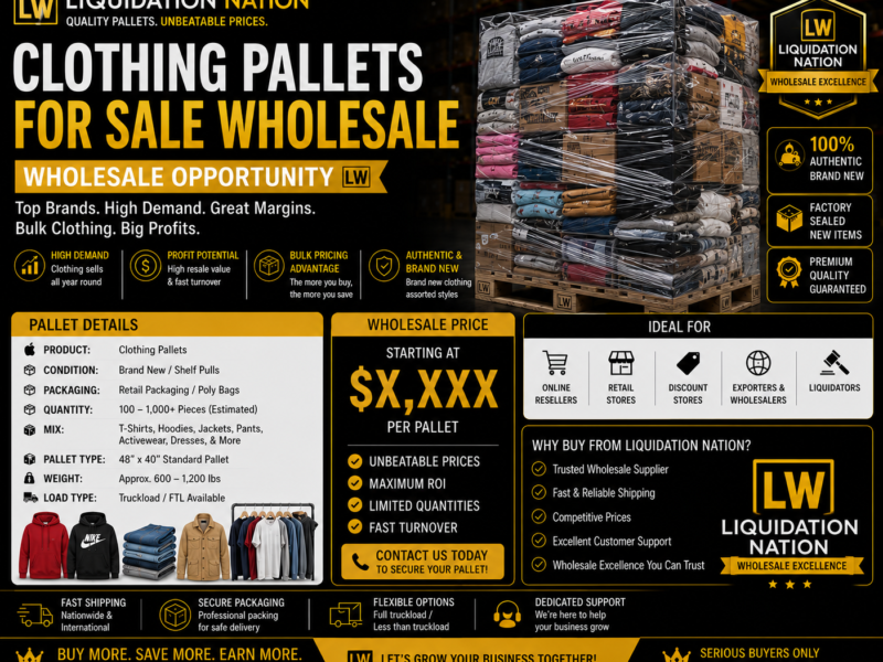 Lw Liquidation Nation Clothing Pallets Wholesale