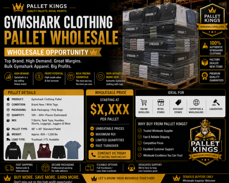 Gym Shark Clothing Pallet Wholesale