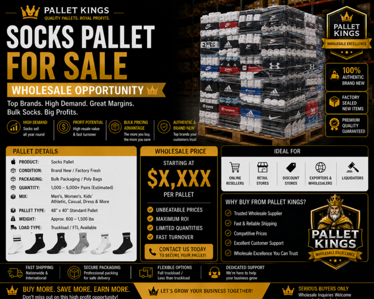 Socks Pallet For Sale — Wholesale