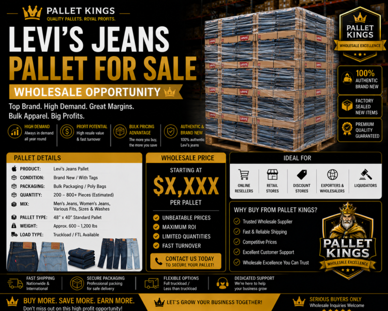 Levis Jeans Pallet For Sale Wholesale