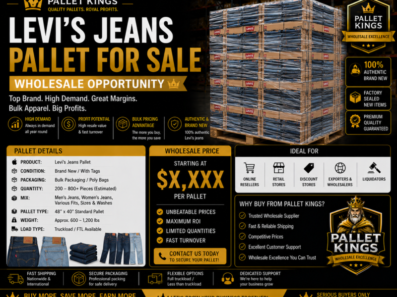 Levis Jeans Pallet For Sale Wholesale