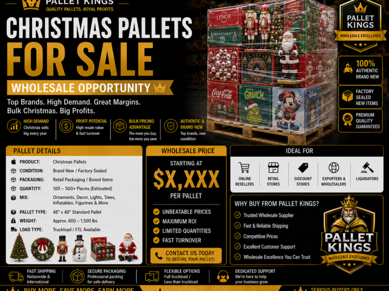 Christmas Pallets For Sale Wholesale