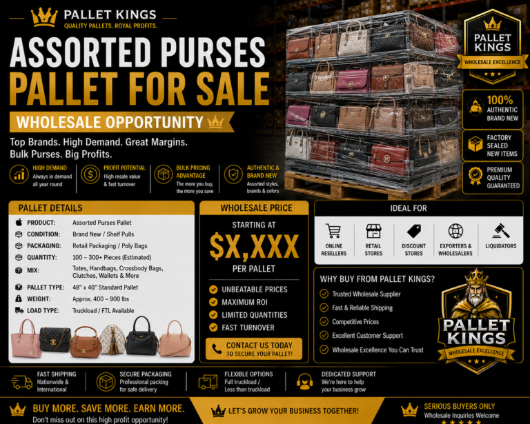 Assorted Purses Pallet For Sale Wholesale