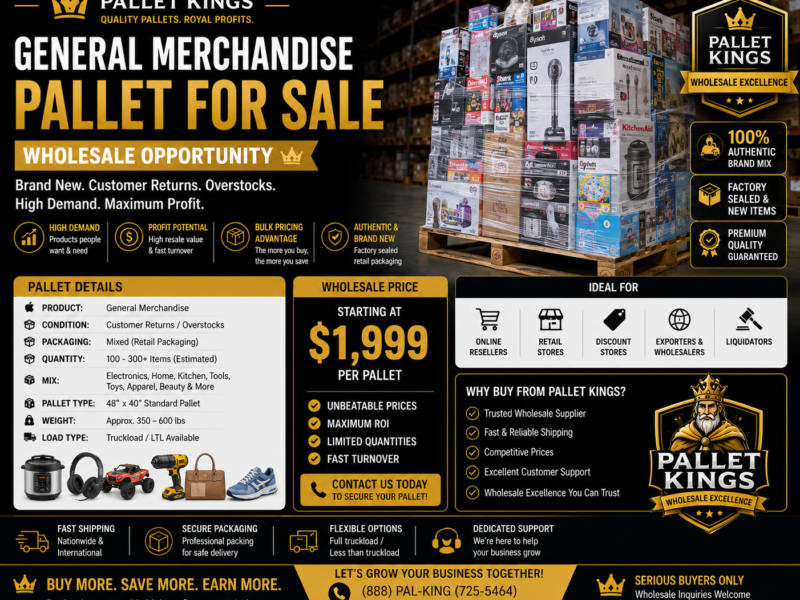 Amazon General Merchandise Pallets Wholesale
