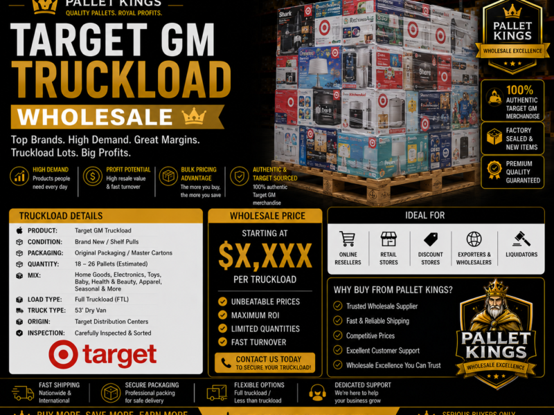 Tgt Gm Truckloads Wholesale Pallet Wholesale