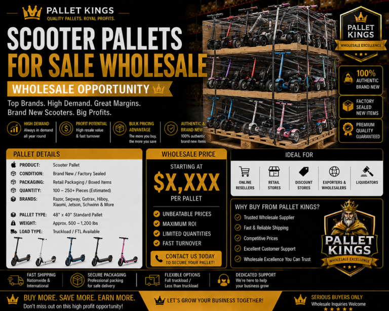 Scooter Pallets For Sale — Wholesale
