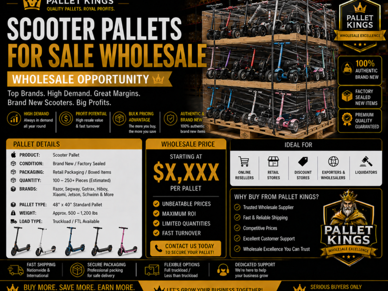 Scooter Pallets For Sale β Wholesale