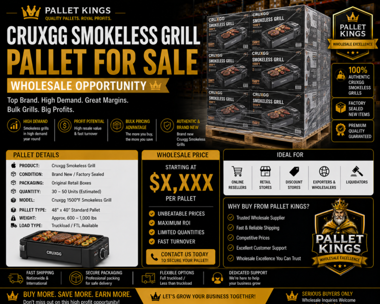 Cruxgg Smokeless Grill Pallet Wholesale