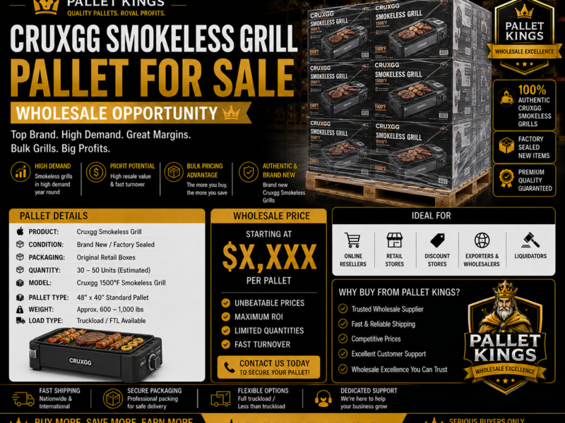 Cruxgg Smokeless Grill Pallet Wholesale