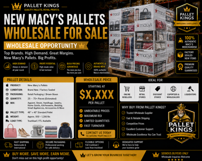 New Macys Pallets For Sale — Wholesale