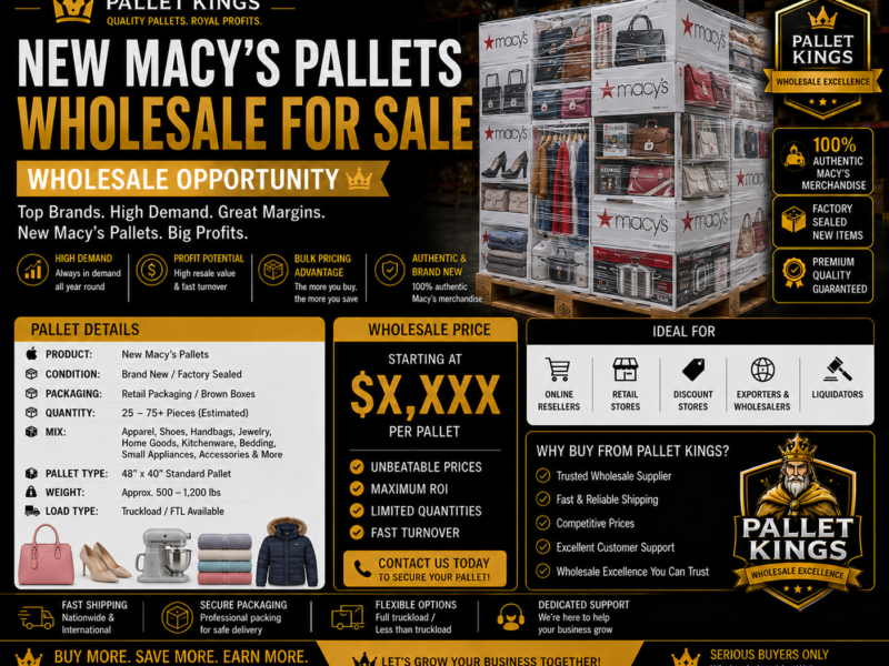 New Macys Pallets For Sale β Wholesale