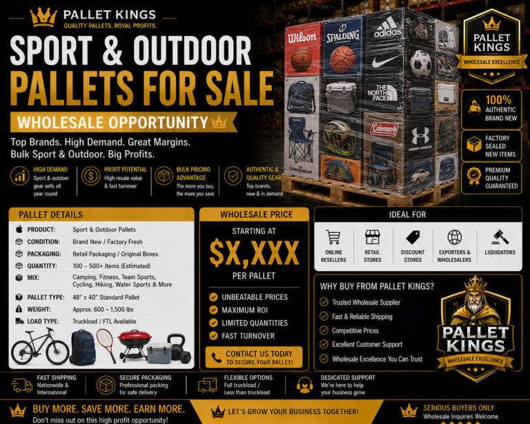 Sport And Outdoor Pallets Wholesale