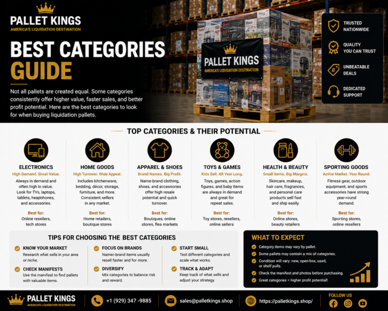 Best Categories Guide For Pallet Buyers