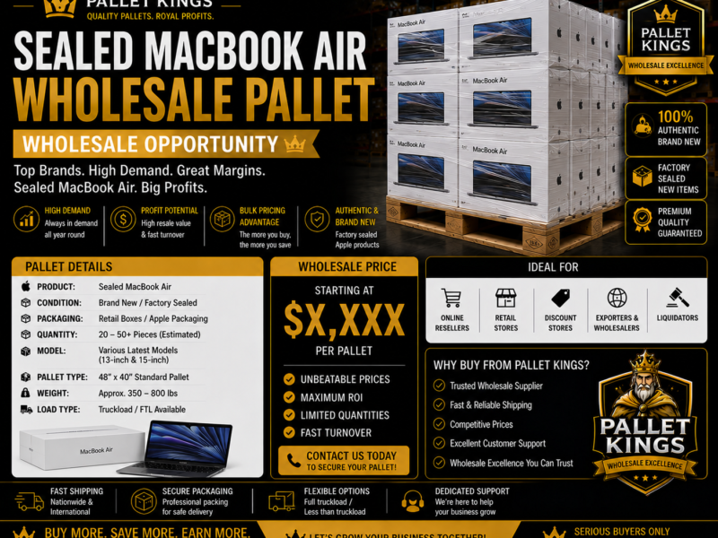 Sealed Macbook Air Wholesale Pallet Wholesale