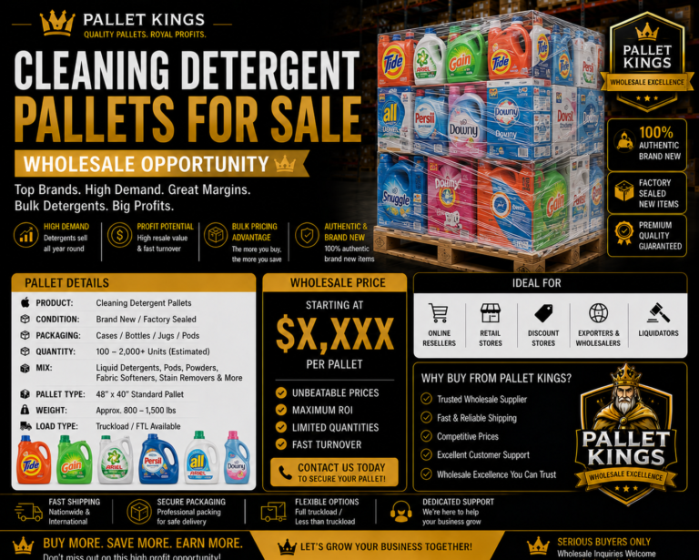 Cleaning Detergent Pallets For Sale Wholesale