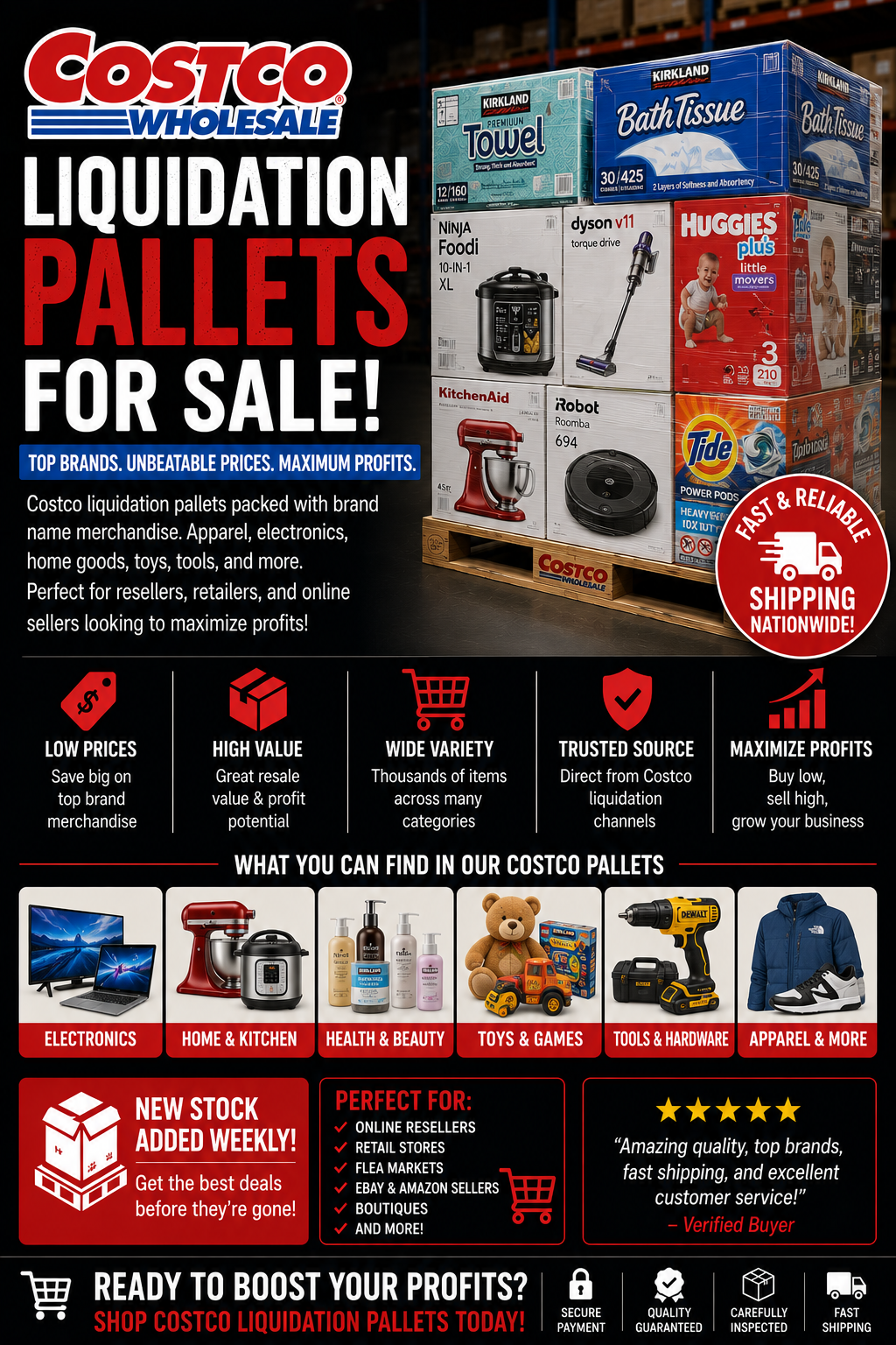 Costco Liquidation Pallets