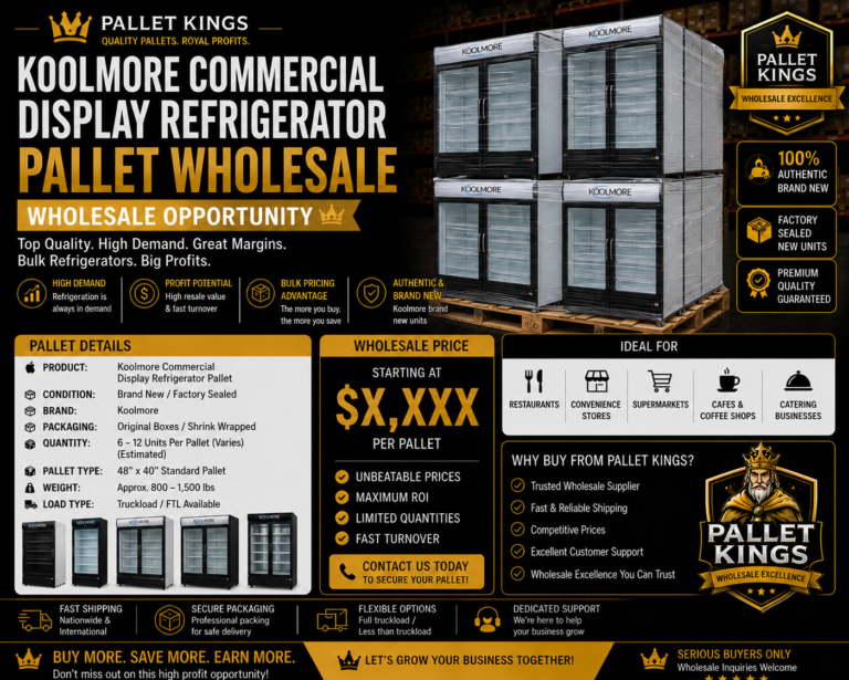 Koolmore Commercial Display Refrigerator Pallet Wholesale