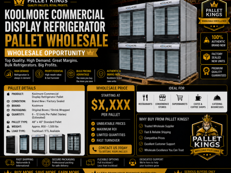 Koolmore Commercial Display Refrigerator Pallet Wholesale