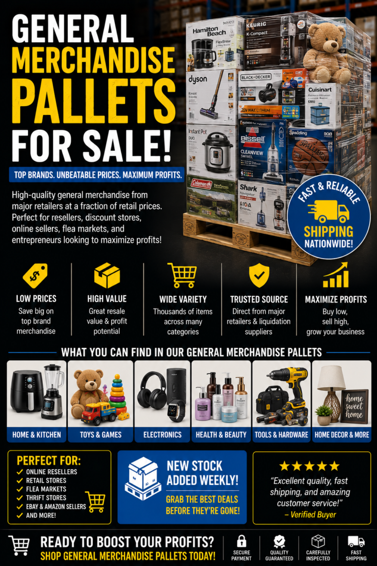 General Merchandise Pallets: 7 Best Wholesale Deals in 2026
