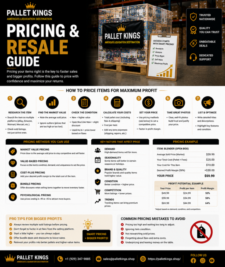 Pricing Resale Guide For Pallet Buyers