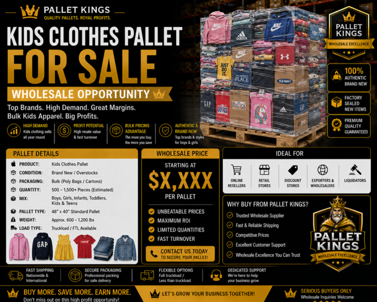 Kids Clothes Pallet For Sale — Wholesale