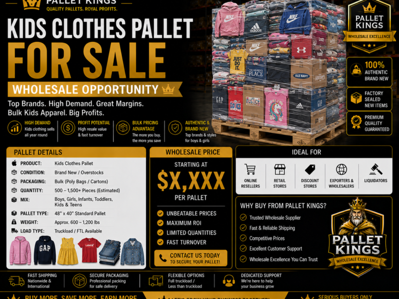 Kids Clothes Pallet For Sale β Wholesale