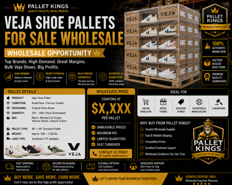 Veja Shoe Pallets For Sale — Wholesale