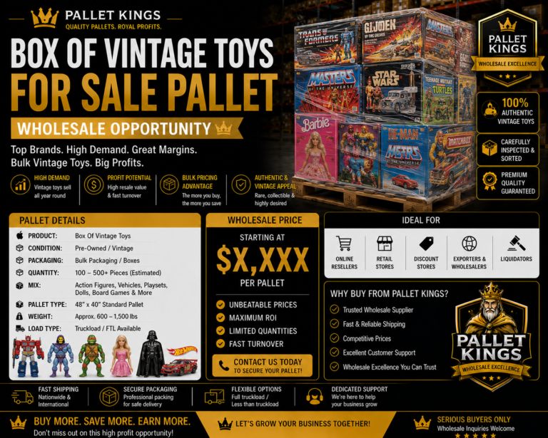 Box Of Vintage Toys For Sale Pallet Wholesale