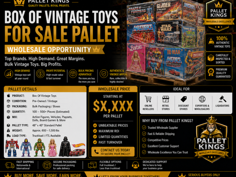 Box Of Vintage Toys For Sale Pallet Wholesale