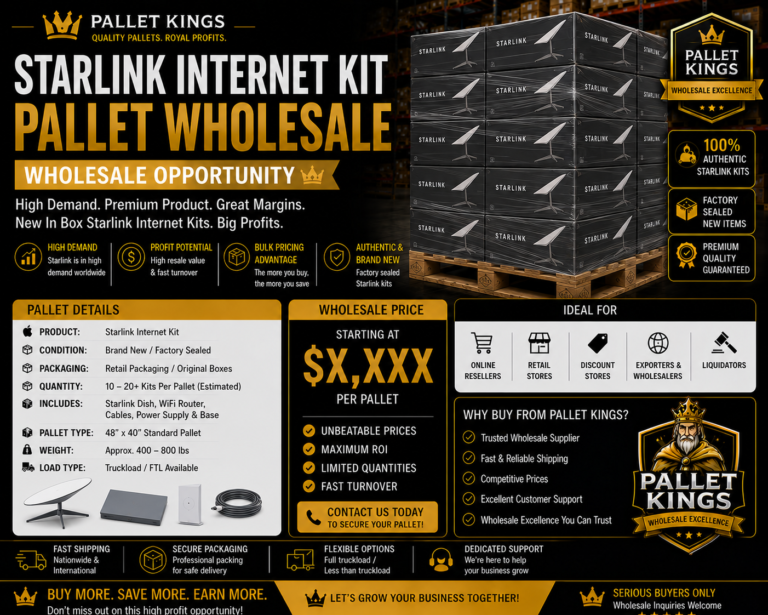 Starlink Internet Kit Pallet Wholesale