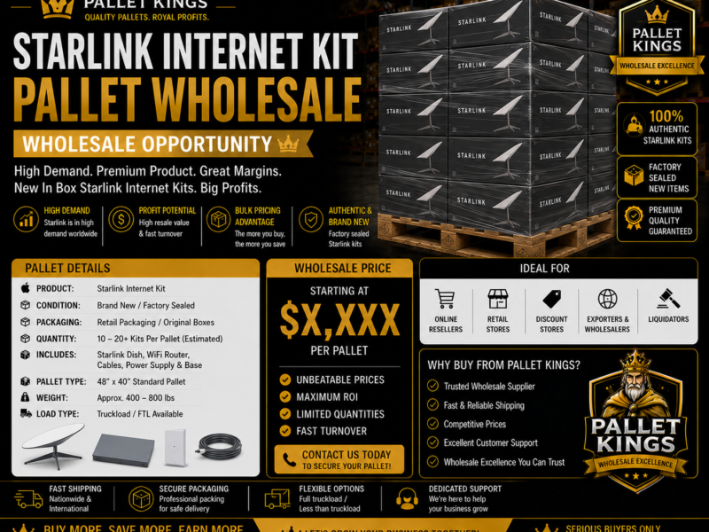 Starlink Internet Kit Pallet Wholesale