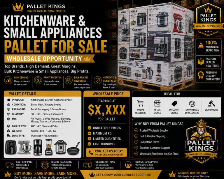 Kitchenware And Small Appliances Pallet Wholesale