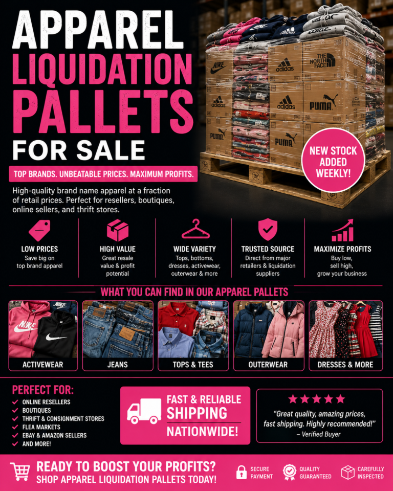 Apparel Liquidation Pallets: 7 Best Wholesale Deals in 2026