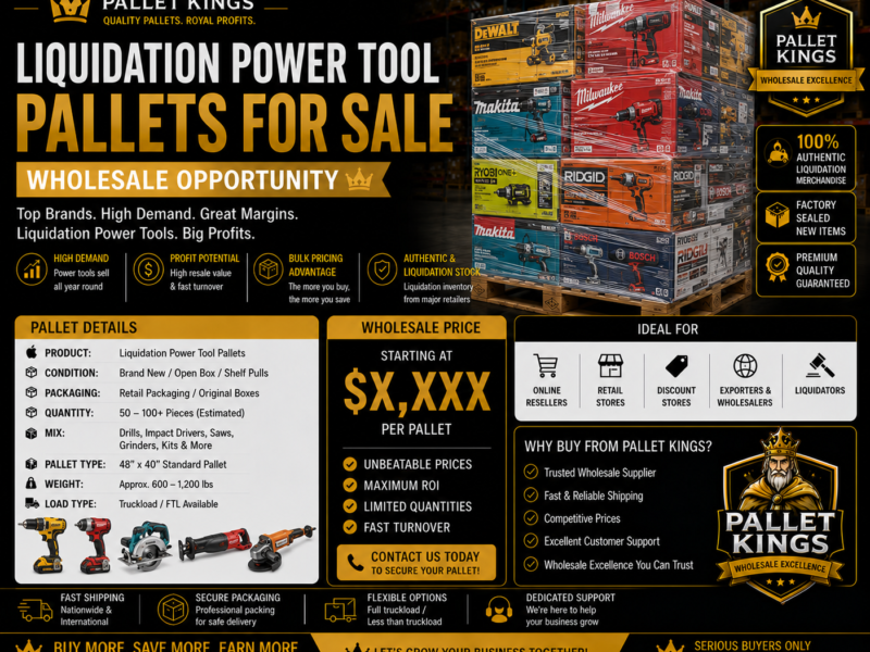 Liquidation Power Tool Pallets For Sale Wholesale