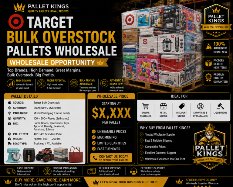 Trgt Bulk Overstock Pallets Wholesale
