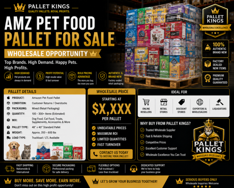 Amz Pet Food Pallet For Sale — Wholesale