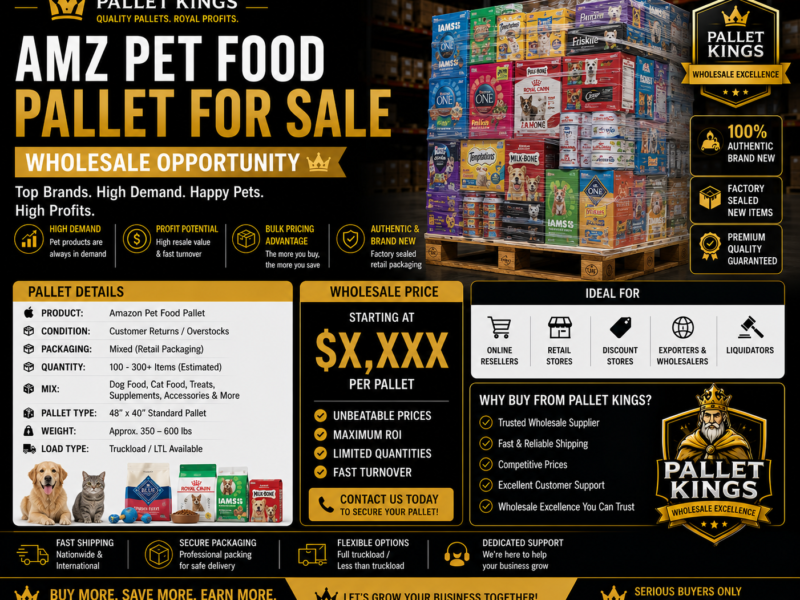 Amz Pet Food Pallet For Sale β Wholesale