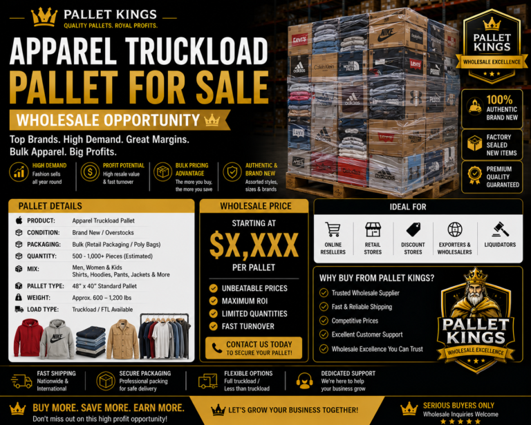 Apparel Truckload For Sale Pallet Wholesale