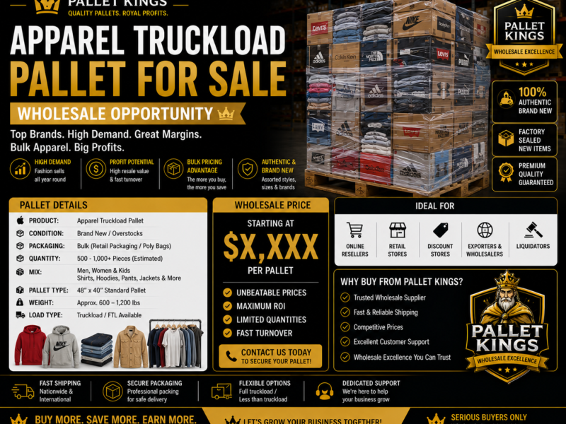 Apparel Truckload For Sale Pallet Wholesale