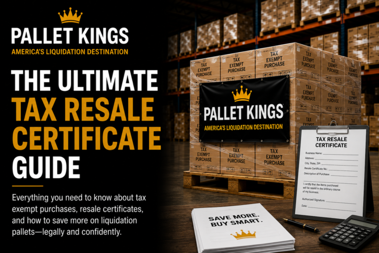 Tax Resale Cert Guide For Pallet Buyers