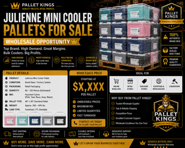 Julienne Mini Cooler Pallets Wholesale