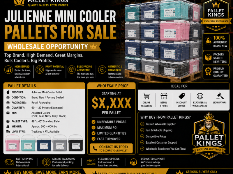 Julienne Mini Cooler Pallets Wholesale