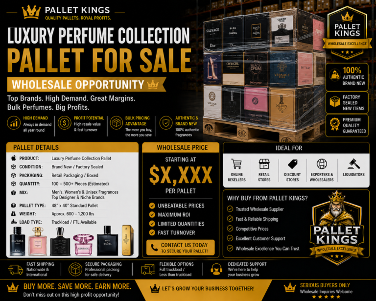 Luxury Perfume Collection Pallet Wholesale