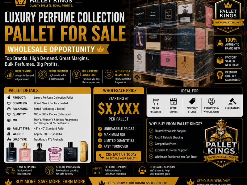Luxury Perfume Collection Pallet Wholesale