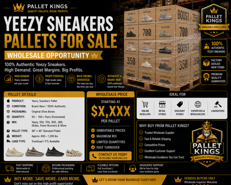 Yeezy Sneakers Pallets Wholesale