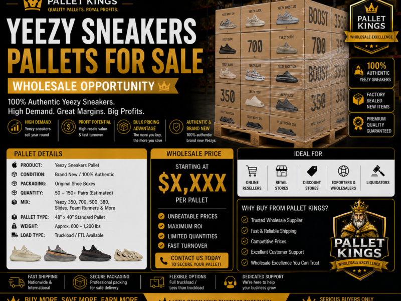 Yeezy Sneakers Pallets Wholesale