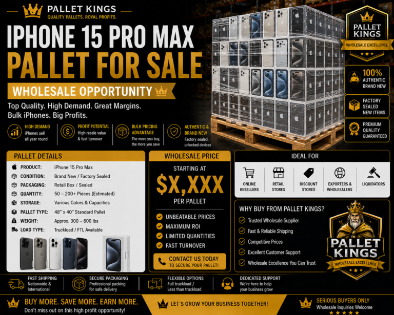 Iphone 15 Pro Max Pallet Wholesale