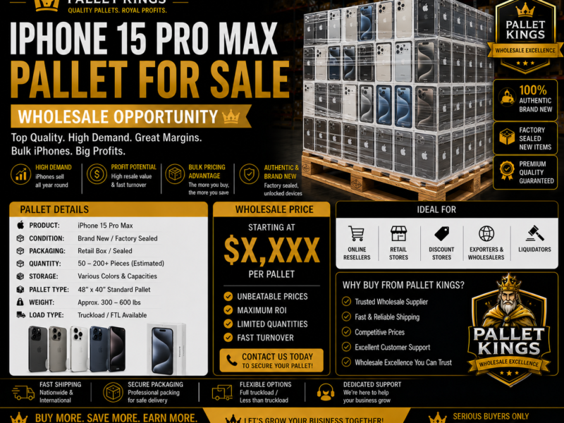 Iphone 15 Pro Max Pallet Wholesale