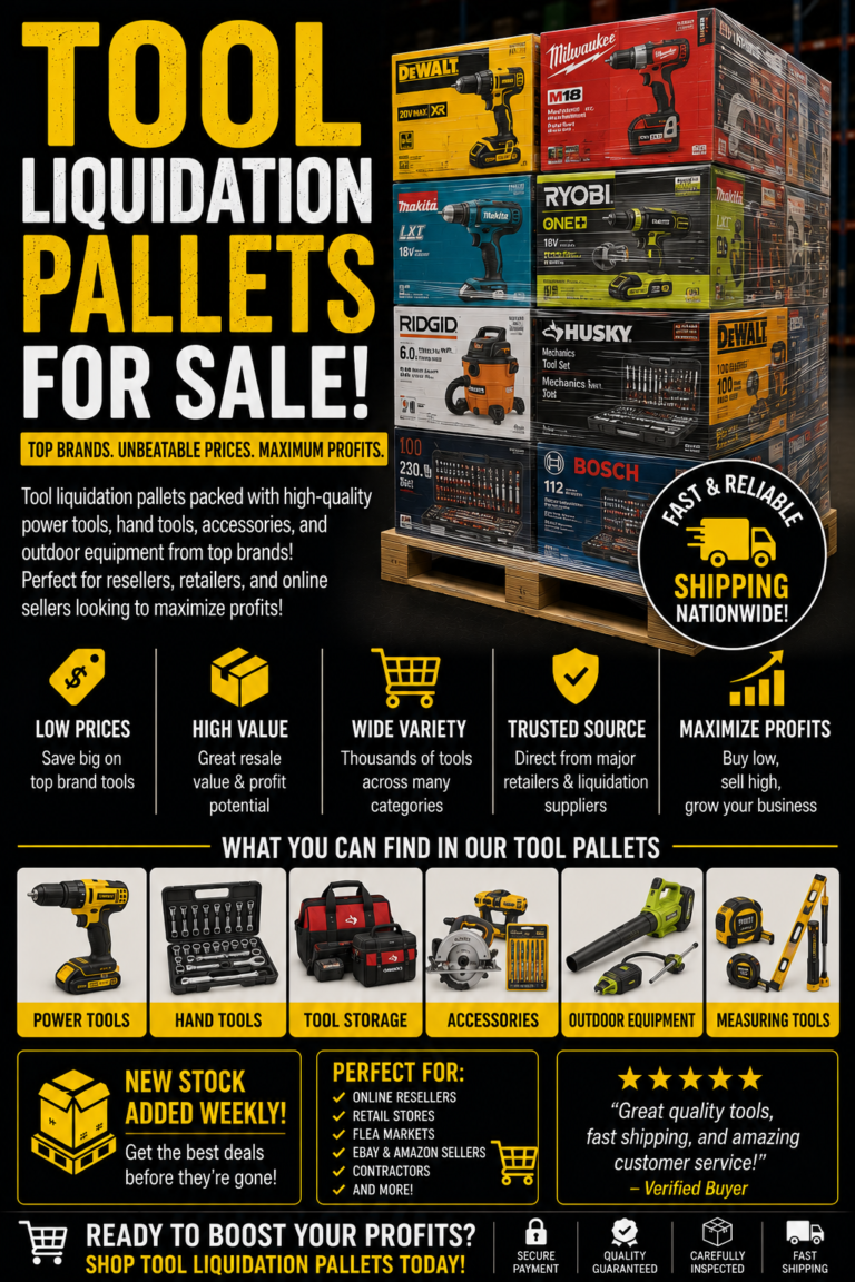 Tool Liquidation Pallets: 7 Best Wholesale Deals in 2026