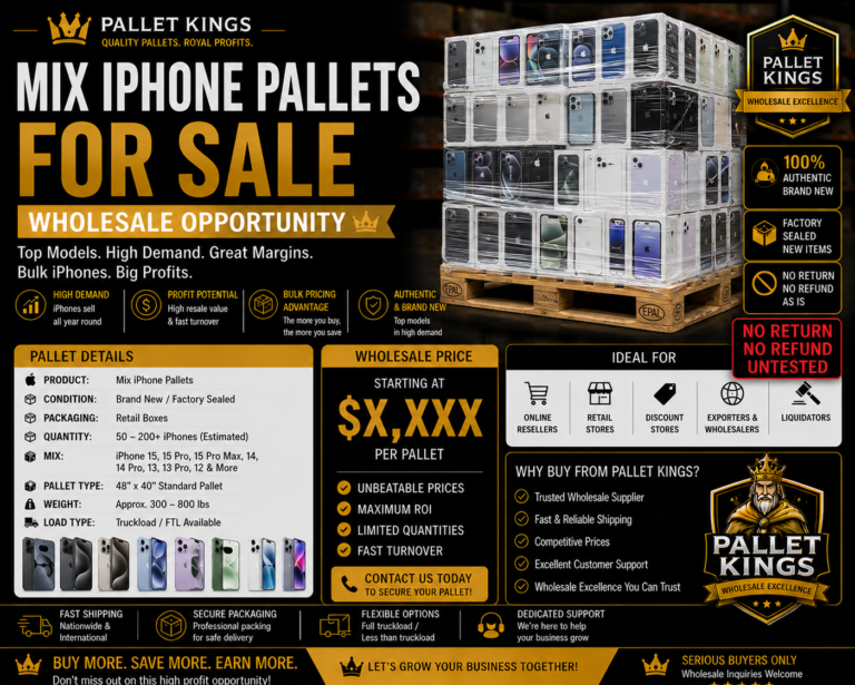 Mix Iphone Pallets For Sale — Wholesale